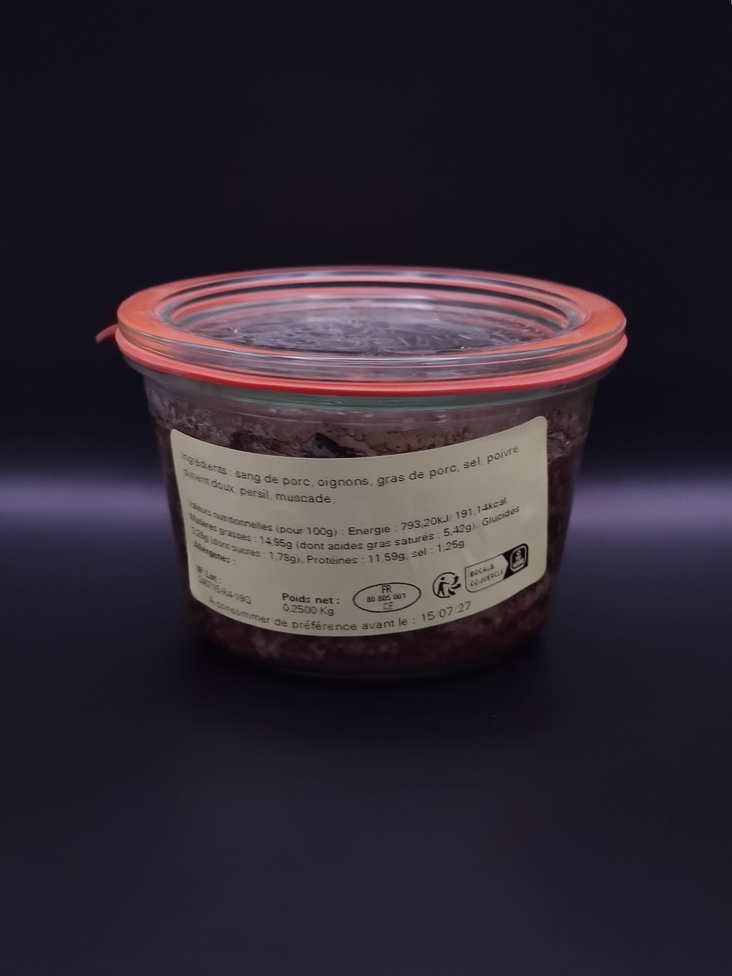 Terrine de boudin noir - La Baie des Gourmets