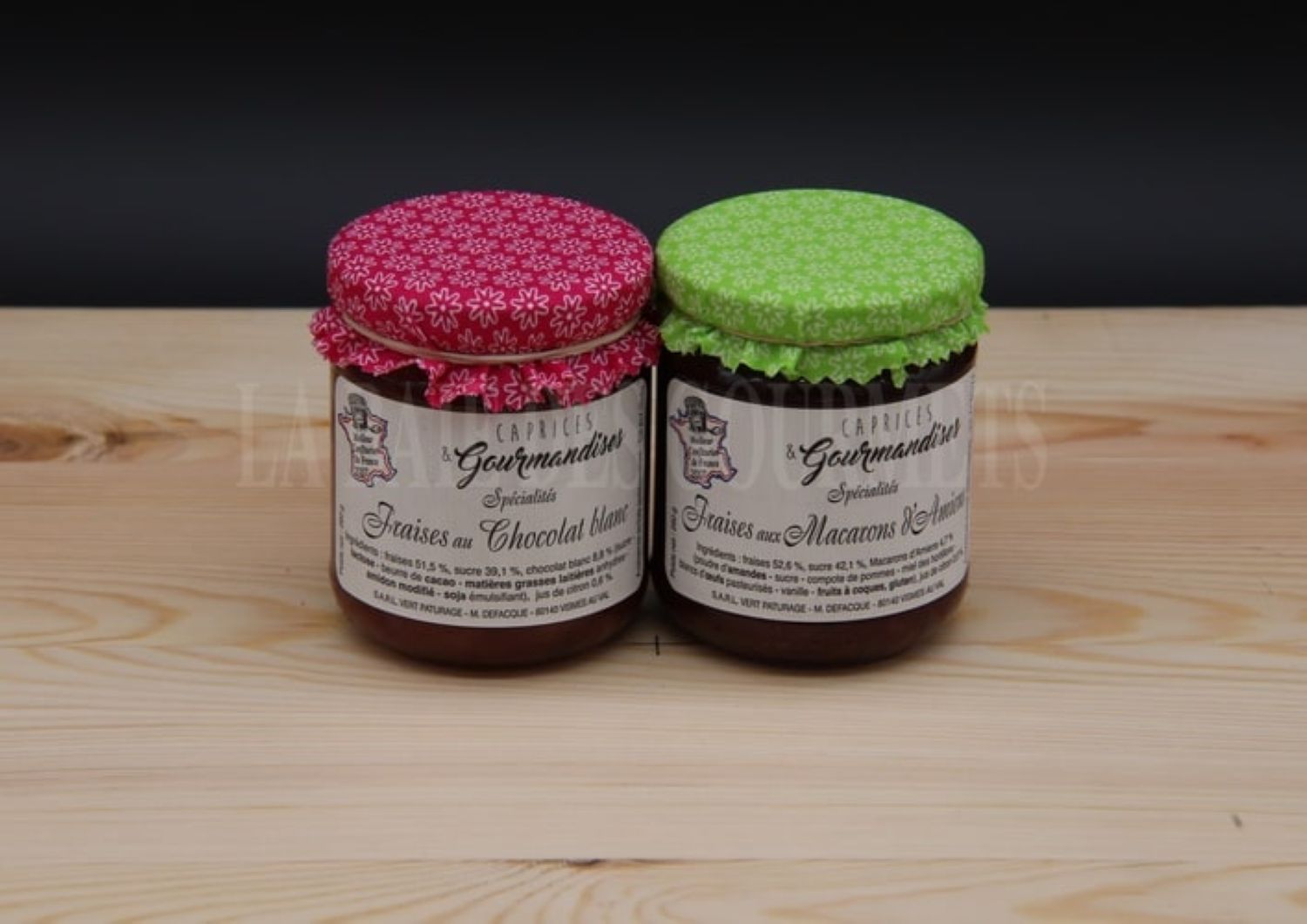 Confiture fraise chocolat blanc - La Baie des Gourmets