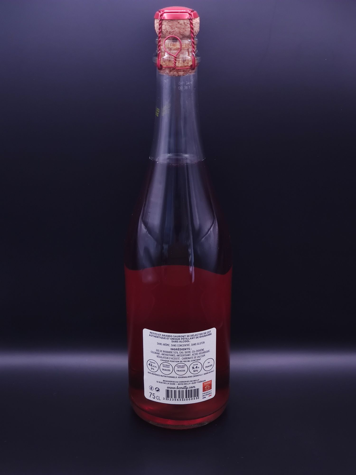 Pétillant de rhubarbe - La Baie des Gourmets