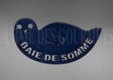 Souvenirs - Magnet - Magnet métal bleu - La Baie des Gourmets