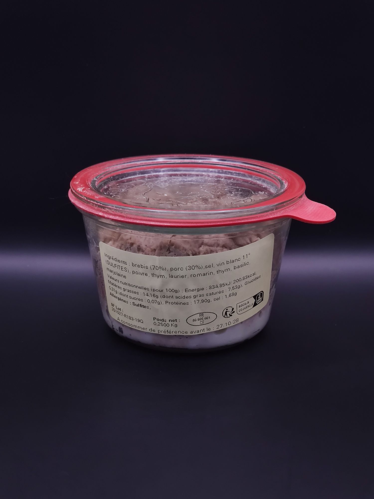 Rillettes de mouton de prés Salés - La Baie des Gourmets